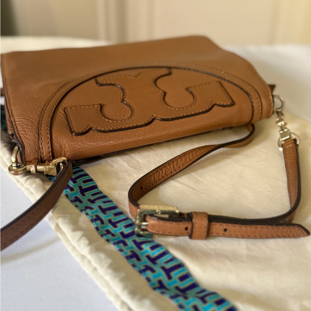 Tory Burch Brown Leather Crossbody Bag